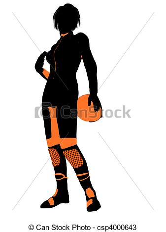 337x470 Female Motorcycle Riderrt Illustration Silhouette On