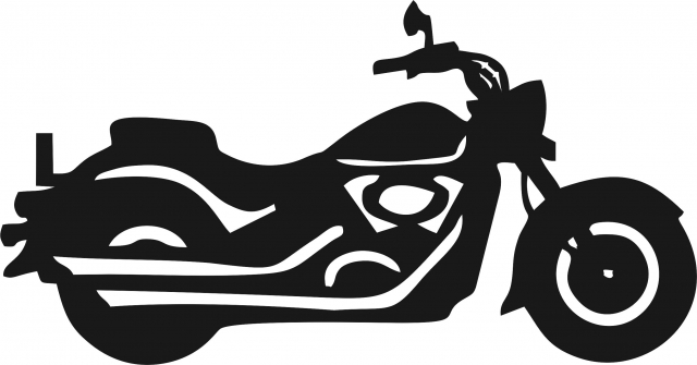 640x335 Motorcycle Silhouette Laser Cut Appliques