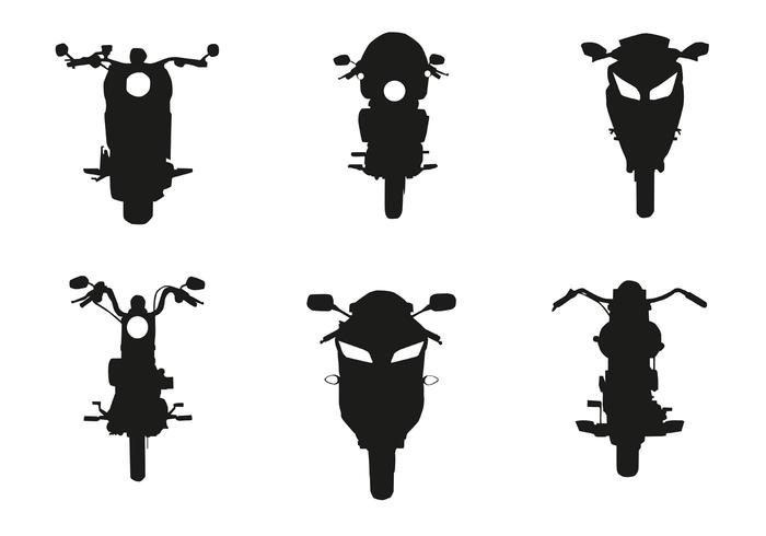 700x490 Vector Motorcycle Front Silhouette