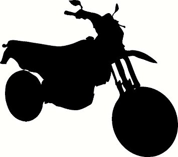 355x312 Motorcycle Silhouette, Bike, Riding, Vinyl Wall Art