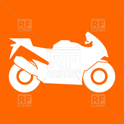 400x400 Motorcycle Silhouette Royalty Free Vector Clip Art Image