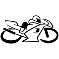 236x236 Stunning View Of A Motorcycle Silhouette Vector Free Download