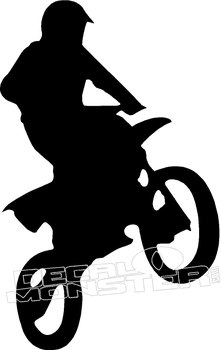 221x350 Enduro Motorcycle Dirt Bike Silhouette Decal Sticker