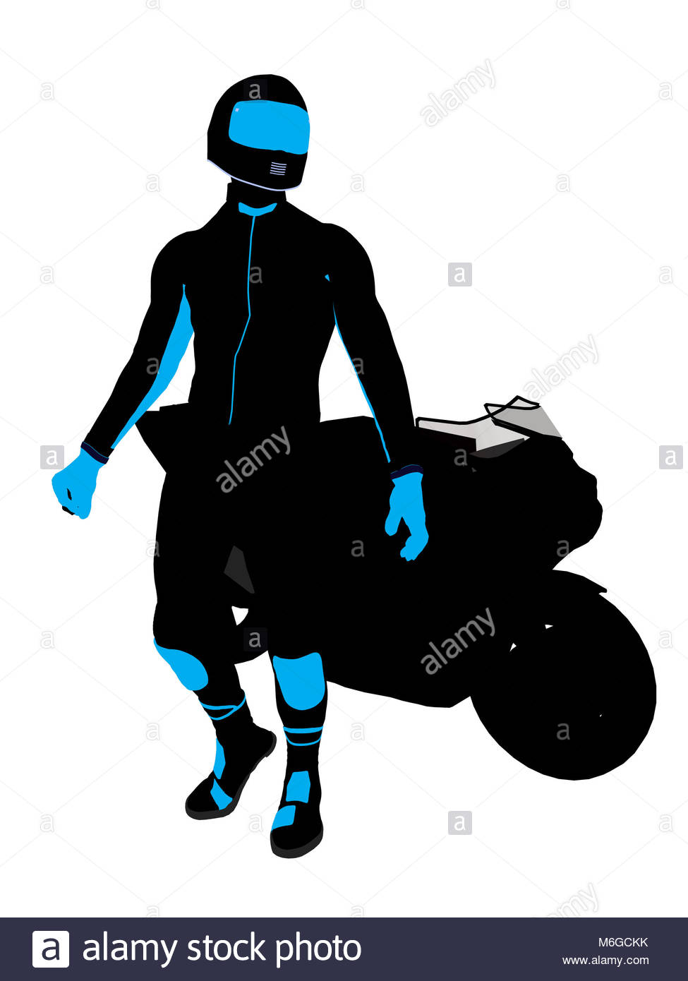 975x1390 Male Sports Biker Art Illustration Silhouette On A White