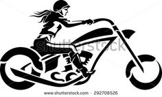236x142 Motorcycle Silhouette Silhouettes, Cricut