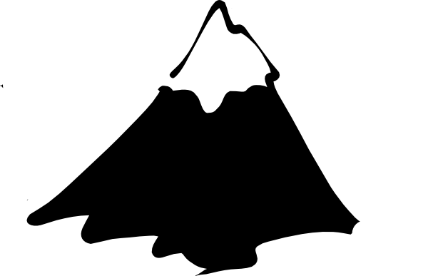 600x387 Mountain Outline Clip Art