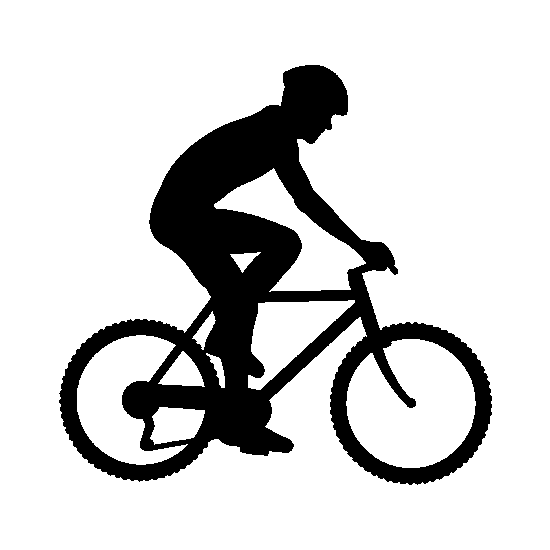 Mountain Biking Silhouette at GetDrawings | Free download