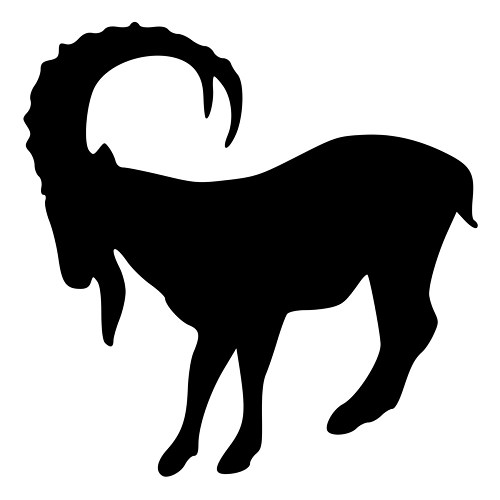 500x500 Mountain Goat Die Cut Decal Car Window Wall Bumper Phone Laptop