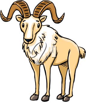 286x350 Mountain Goat Clipart