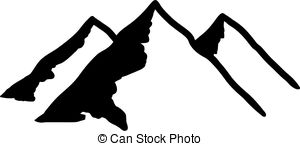 300x146 Three Peaks. Illustration Of Three Mountain Peaks As A Vectors