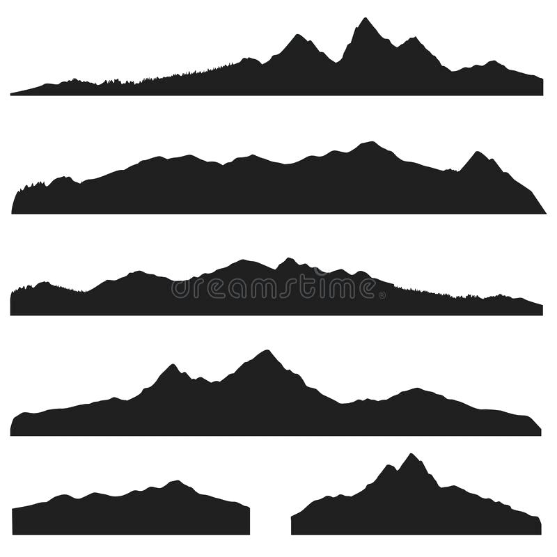 800x800 Mountain Landscape Silhouette Mountains Silhouette Vector Mountain