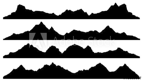 500x286 Mountain Silhouettes