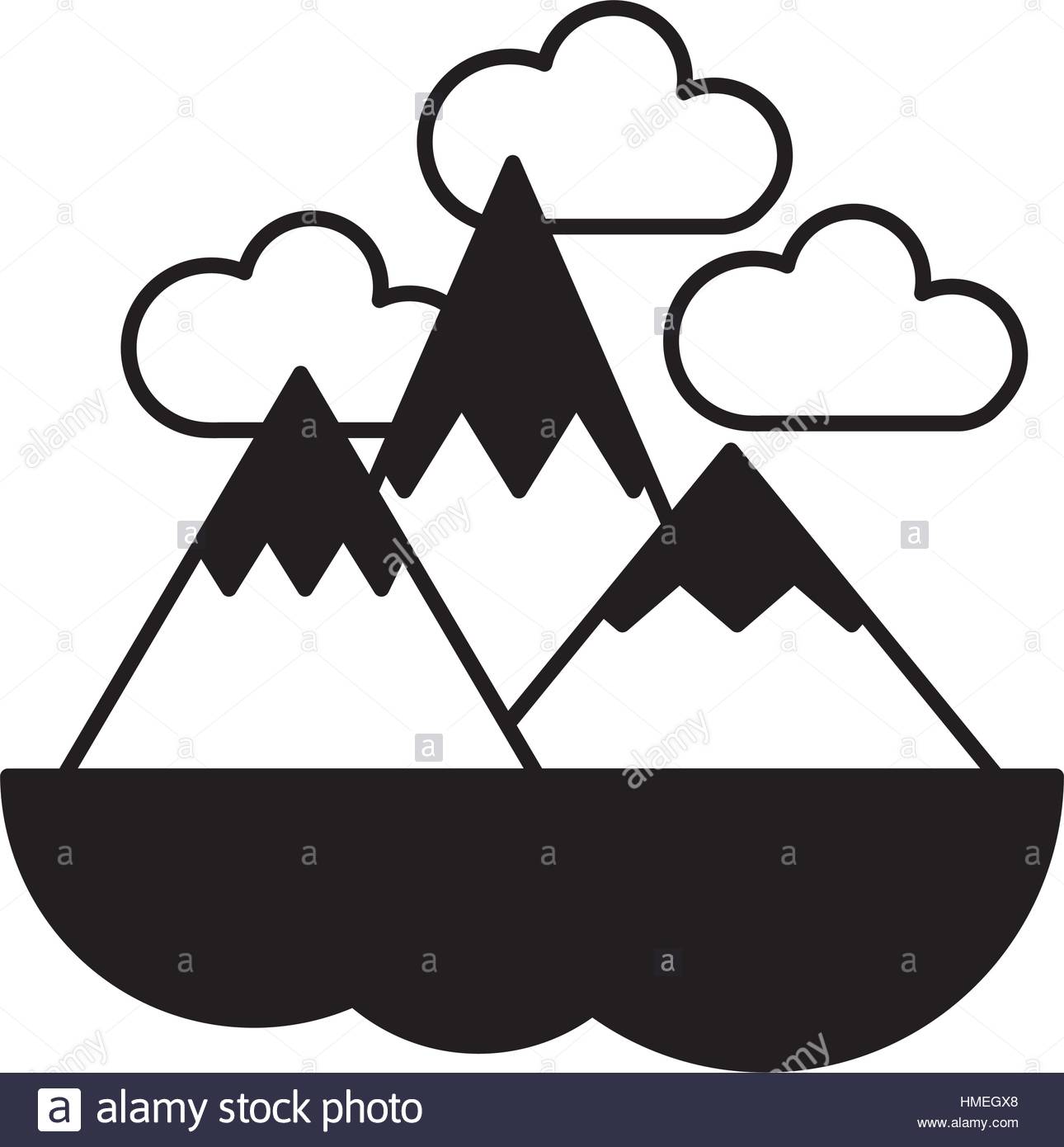 1290x1390 Mountain Range Cut Out Stock Images Amp Pictures