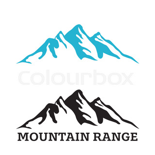 320x320 Vector Silhouette Mountain Ram On White Background Stock Vector
