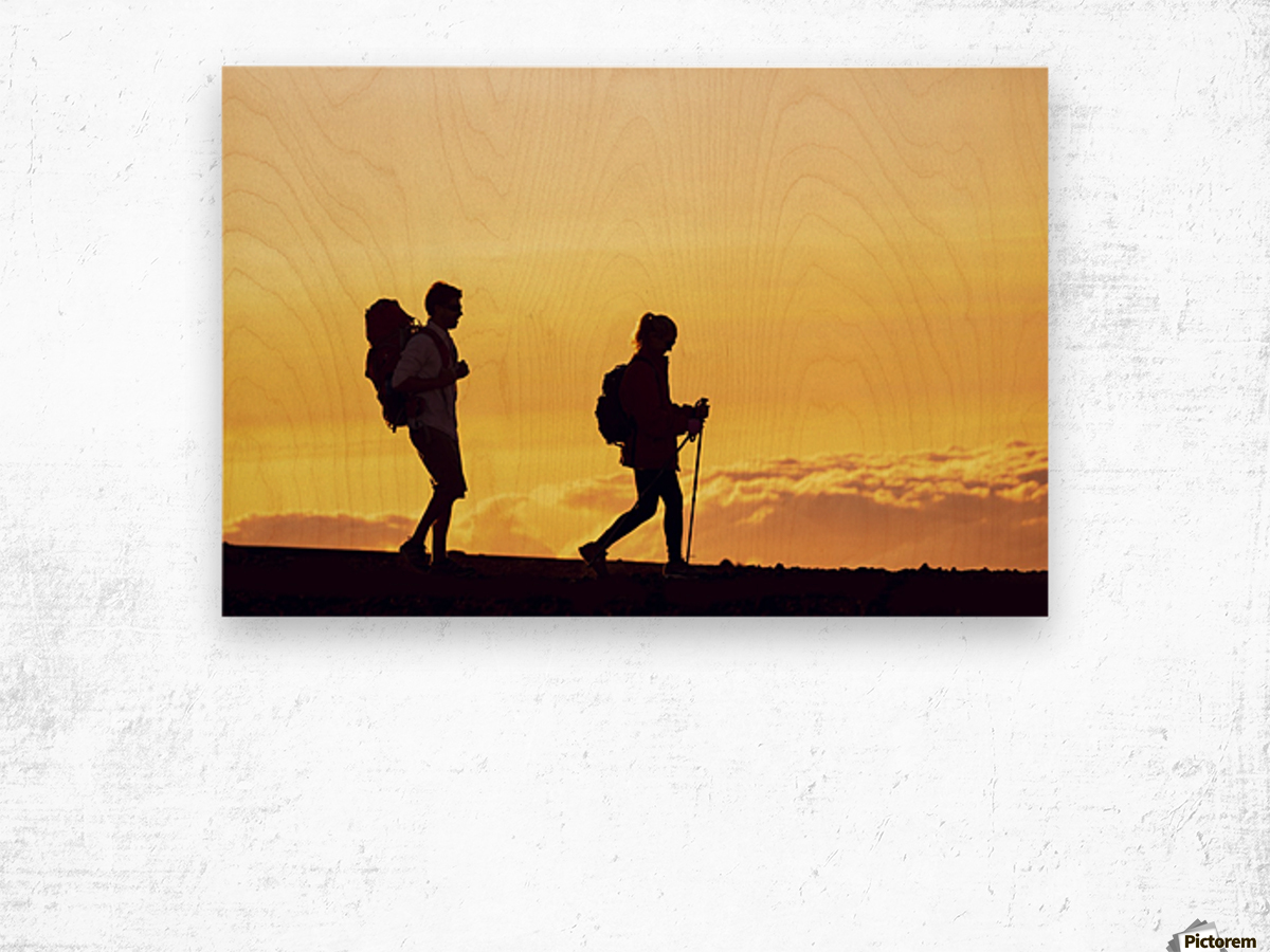 1200x900 Silhouettes Of Two Hikers With Backpacks Walking