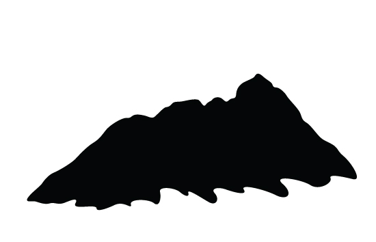 550x354 Mountain Silhouette Vector Mountain Silhouette, Vector Free