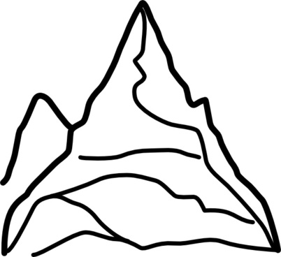 402x368 Mountain Silhouette Vector Art Free Vector Download (215,349 Free