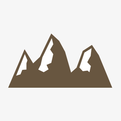 400x400 Silhouette Icon, Mountain Silhouette, Mountain, Snow Mountain