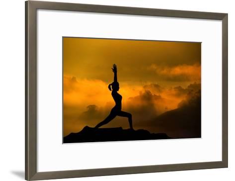 473x364 Silhouette Of Woman Doing Yoga Meditation During Sunrise