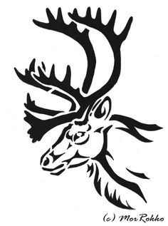 236x317 Pics For Gt Black And White Moose Head Stencils And Art Project