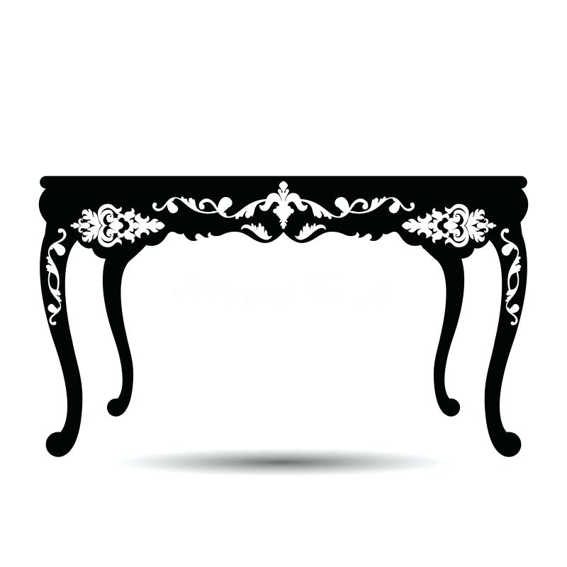 800x800 Table Silhouette Download Vector Silhouette Of Table Stock Vector