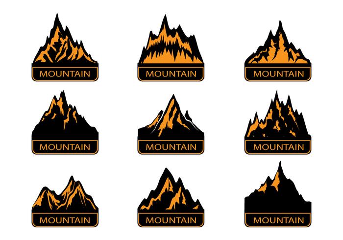 700x490 Mountain Badge Free Vector Art