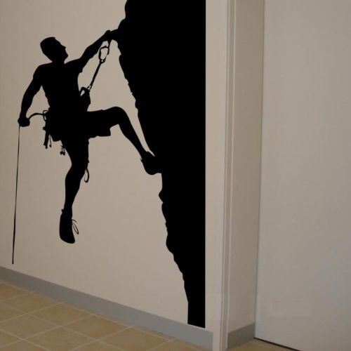 500x500 Mountain Climbing Rock Wall Sticker Home Decoration Vinyl Decals