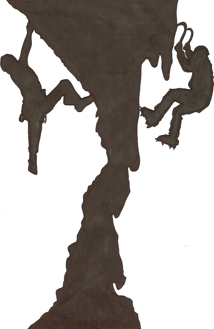 721x1108 Mountain Climbers Silhouette By Imaginationhaven