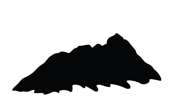 550x354 Mountain Silhouette Vector Silhouettes Vector
