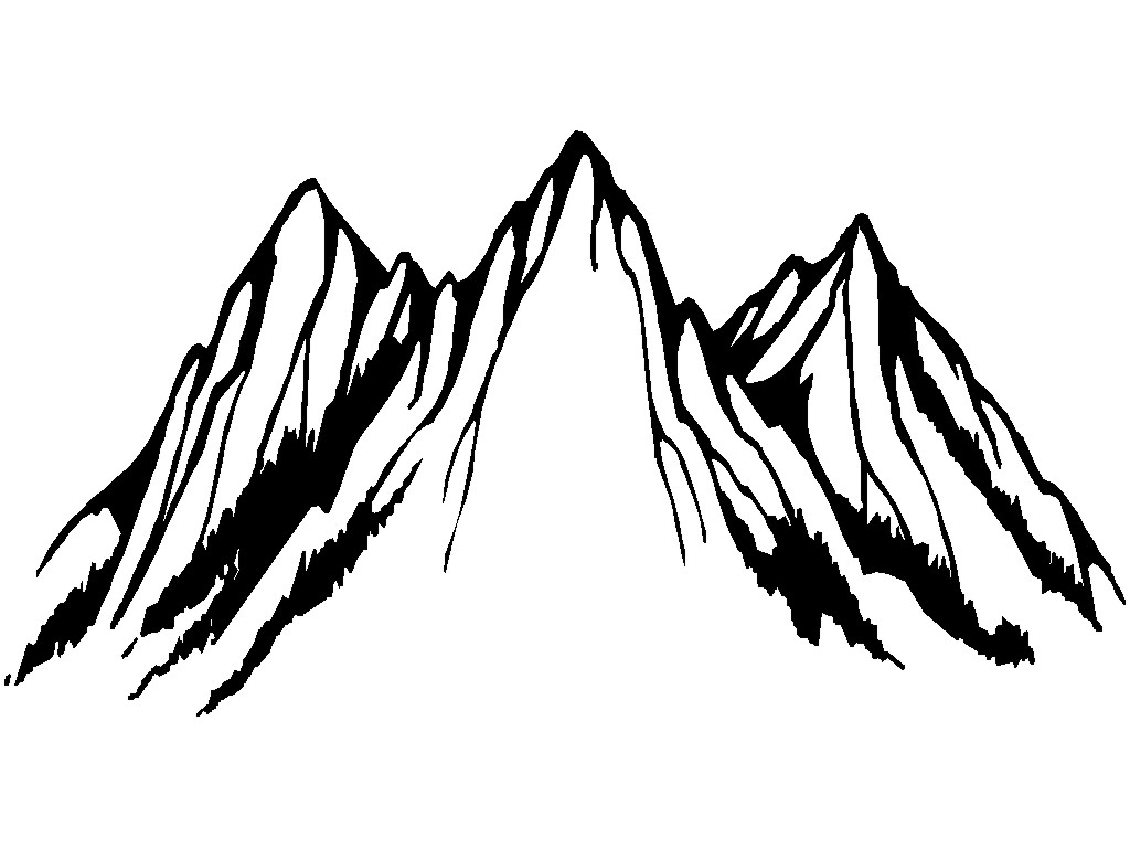1024x768 Mountain Clipart