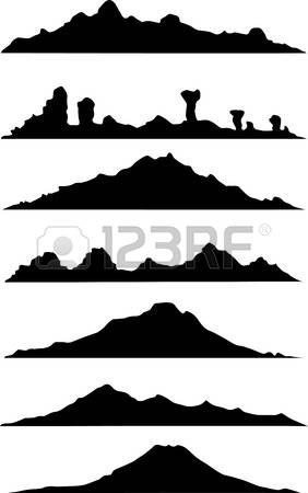 282x450 Mountain Clipart Silhouette Collection