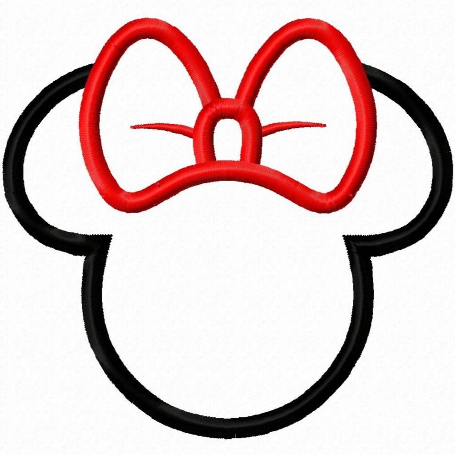 940x940 Mickey Mouse Head Outline Clip Art