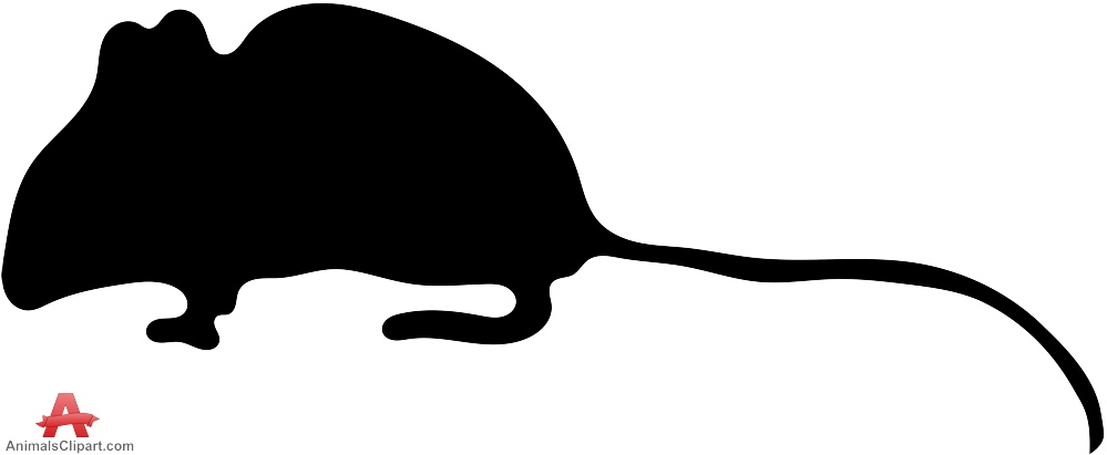 999x411 Mouse Silhouette With Long Tail Free Clipart Design Download