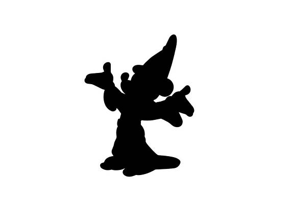570x439 Wizard Mickey Mouse Silhouette Vector Svg And Png Digital