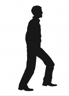 265x368 Walking Movement Of Hiker Silhouette Free Footage In Mp4, Avc