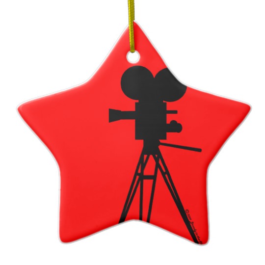540x540 Movie Camera Silhouette Ornament