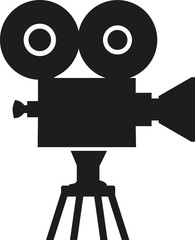 195x240 Movie Camera Silhouette