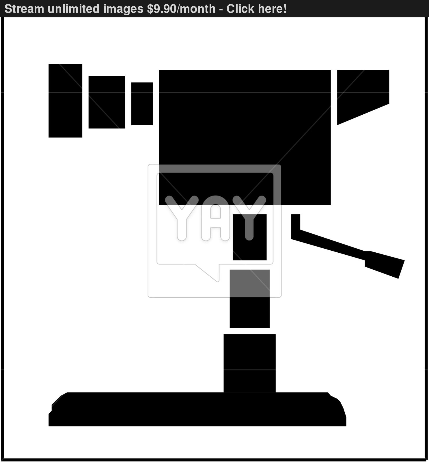 1486x1600 Movie Camera Silhouette Vector