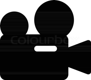 320x280 Vector Silhouette Camera Film Stock Vector Colourbox