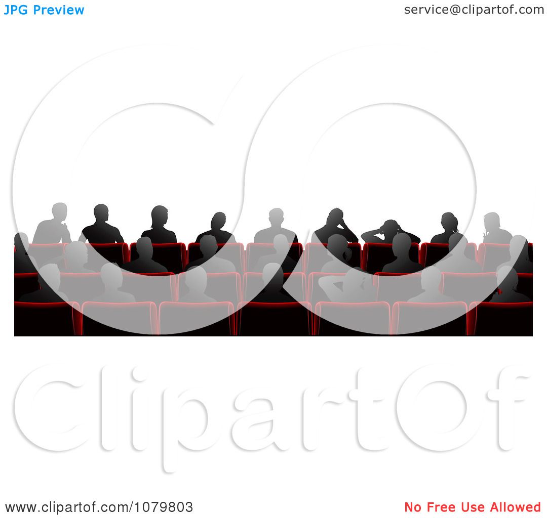 1080x1024 Clipart Silhouetted People Sitting In Cinema Theater Chairs