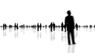 320x180 Business Man Amp Woman Silhouette (Fast Moving)