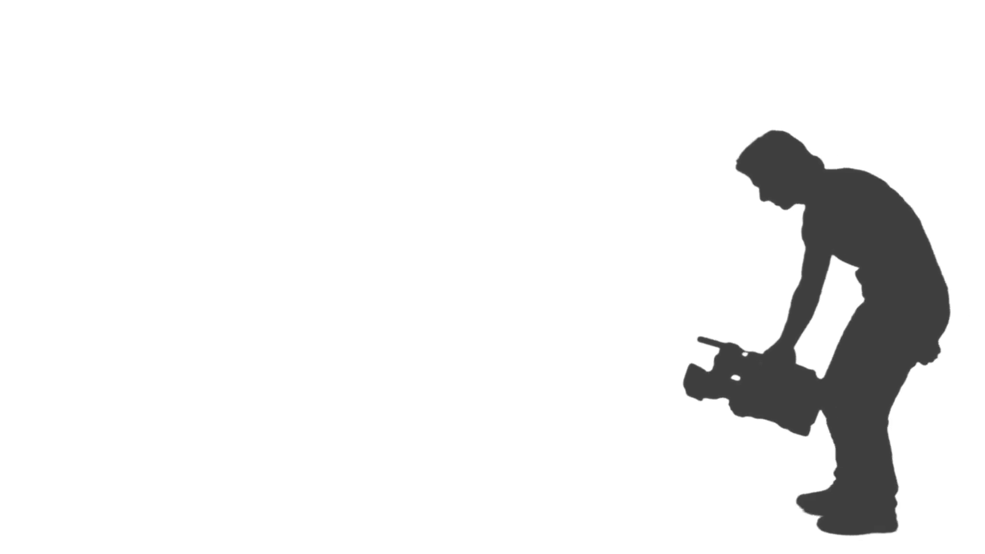 1920x1080 Silhouette Of Cameraman Stock Video Footage
