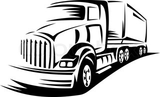 320x194 Delivery Truck Moving On Road For Transportation Concepts Stock