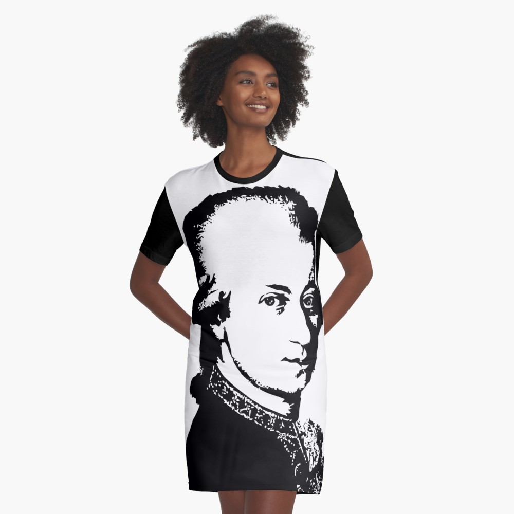 1000x1000 Wolfgang Amadeus Mozart Silhouette Black And White Graphic T