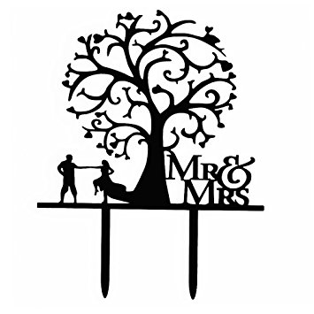 355x355 Ecape Sweet Wedding Cake Topper Mr And Mrs Dancing