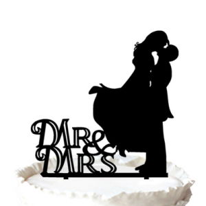 300x300 China Sweet Kissing Bride And Groom Mr Amp Mrs Silhouette Wedding