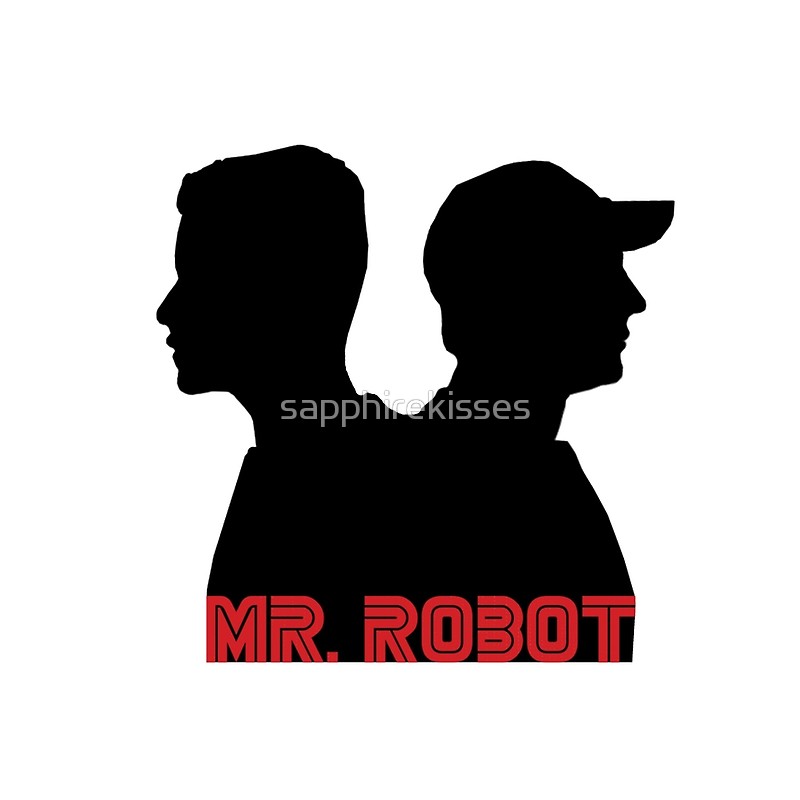 800x800 Mr. Robot Silhouettes Drawstring Bags By Sapphirekisses Redbubble