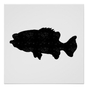 307x307 Fish Silhouette Posters Zazzle