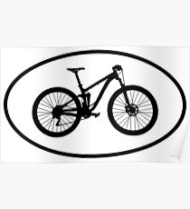 210x230 Mountain Bike Silhouette Posters Redbubble