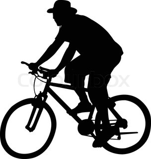 304x320 Wheel Of Ride Bicycle Silhouette Vector Stock Vector Colourbox